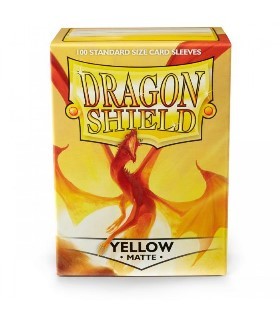FUNDA DRAGON SHIELD 100 YELLOW MATTE     