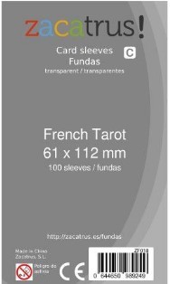 FUNDAS ZACATRUS FRENCH TAROT 61X112 100 UNDS                        